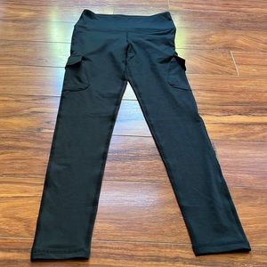 High quality black workout leggings with pockets